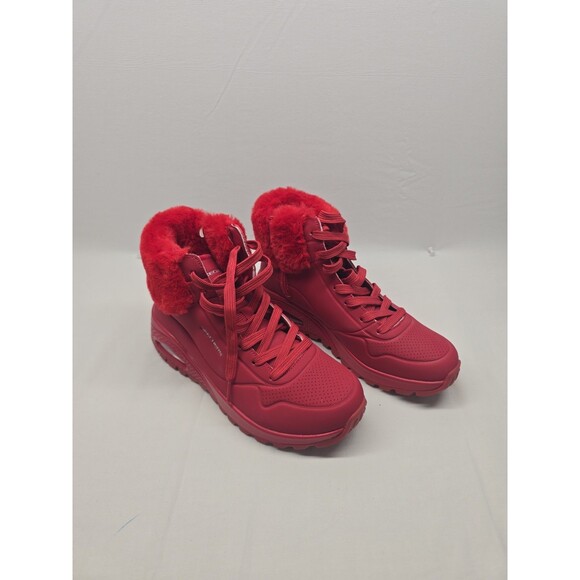 Skechers Women\'s Sneaker Boot Red Fur 167274 Size 8.5 women main image 8